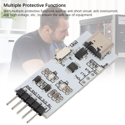 Module USB vers port série TTL STC Type-C 3,3 V UART 2