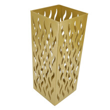 Goldfarbener Metall-Schirmkorbständer 42 x 16 x 16 cm