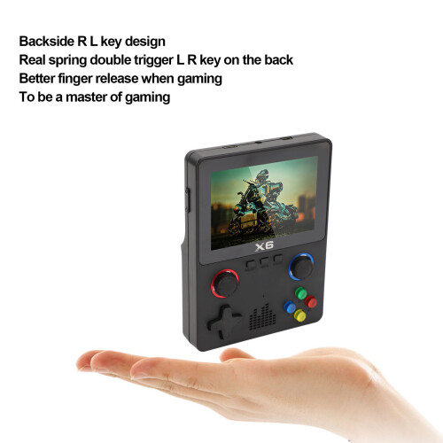 Console à deux joysticks 3,5 pouces IPS 64 Go Noir 2