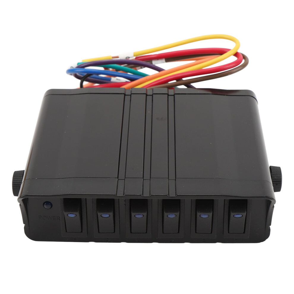 6 Gang Rocker Switch Box Dc12v 40A Blue Light 4041333605476