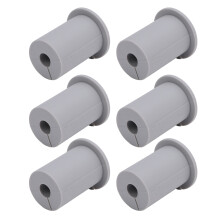 6 pièces œillet passe-câble gris pour câble Ethernet 3,4 2,5 cm 1 po