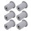6 pezzi di passacavo in silicone grigio 3,4x2,5 cm 1