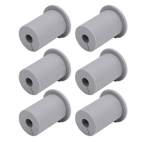 6 pezzi di passacavo in silicone grigio 3,4x2,5 cm