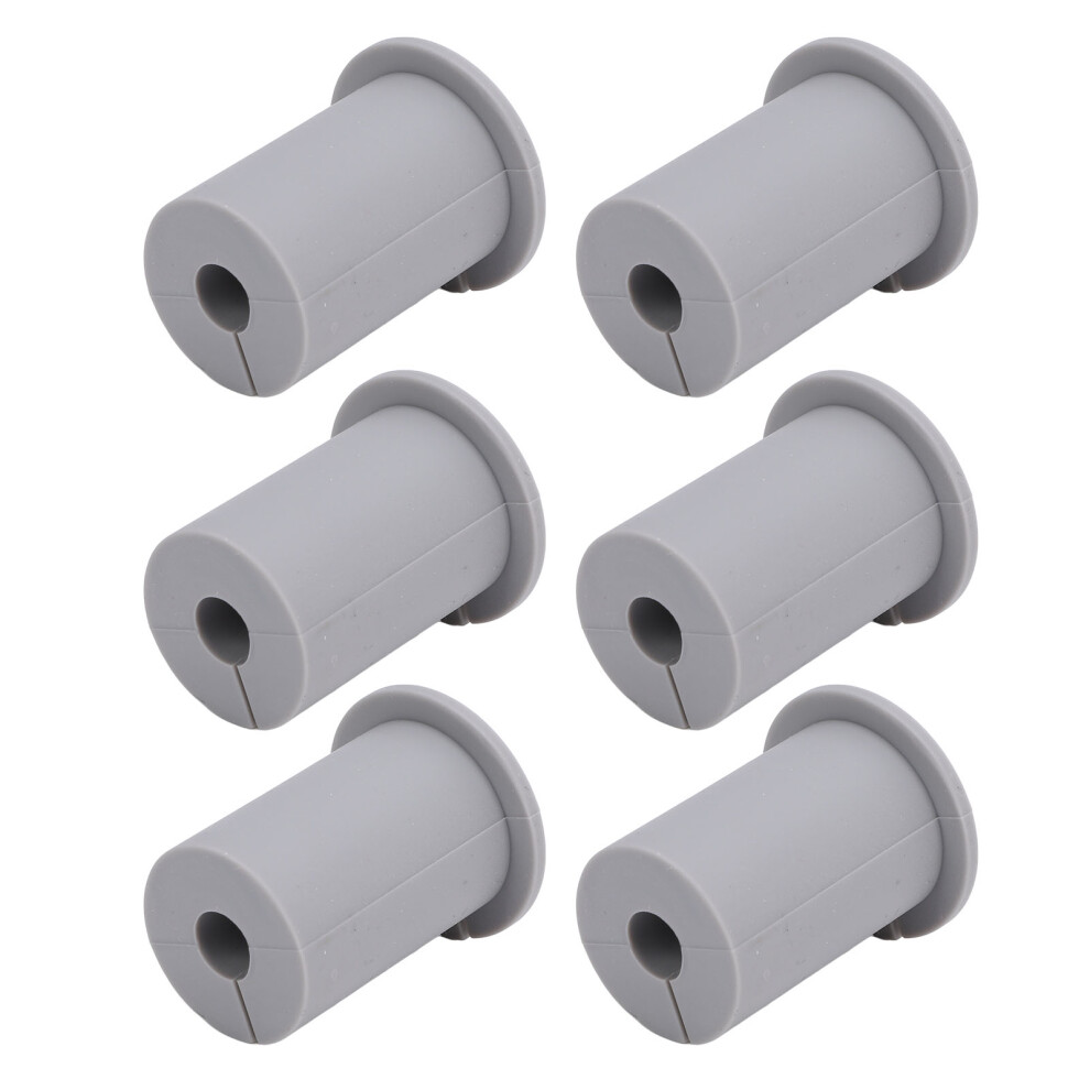 6Pcs Silicone Ethernet Cable Grommet Wall Pass Through For 1 Inch Hole, Grey 9331333606098