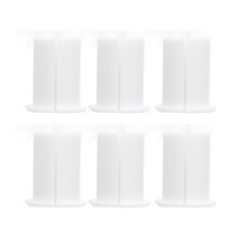 6 Stück Kabelverlege-Set 1-Zoll-Wandbuchse Weiß