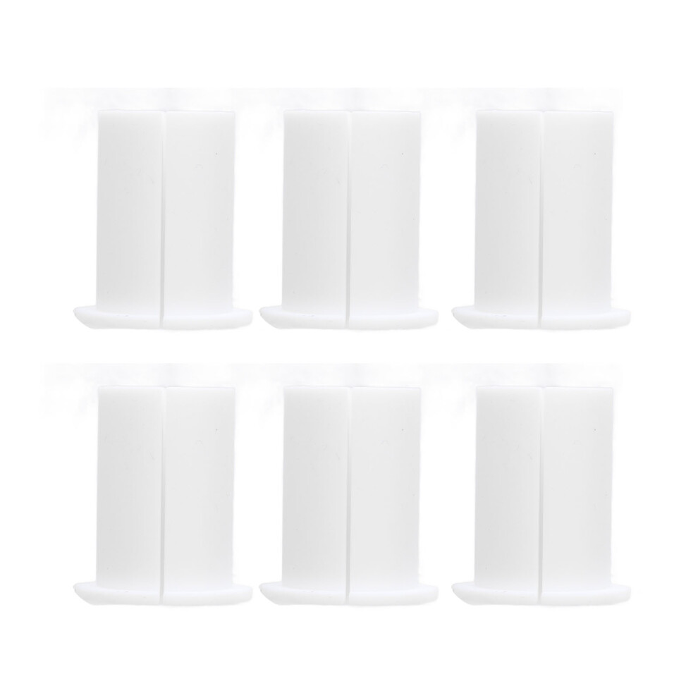6Pcs White Silicone Cable Routing Kit 1In Wall Pass Through Grommets 7891333606167