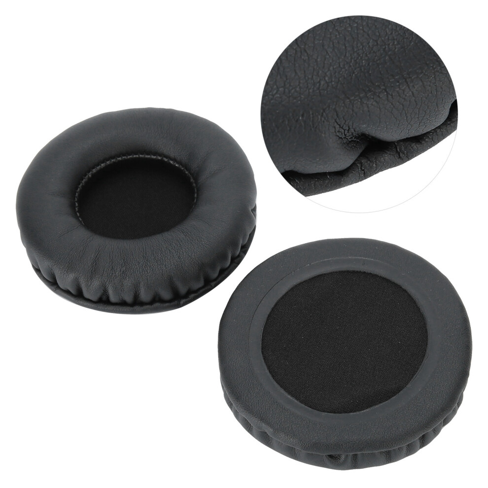 Universal 75Mm Ear Cushions For Headphones - Soft Memory Foam Black 7891333605948