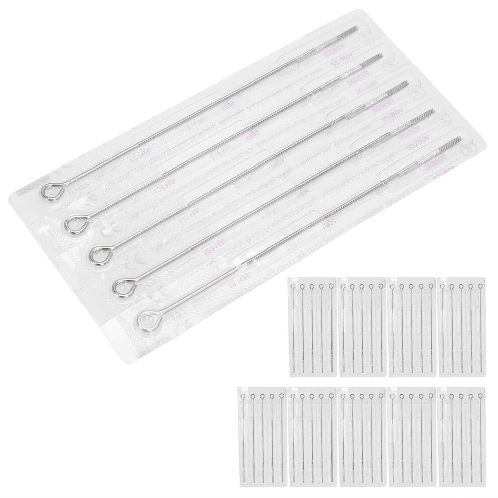 50pcs Stainless Steel M2 Disposable Tattoo Needles 9M2