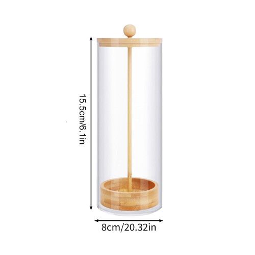 Holz-Strohhalmhalter - Transparentes Modell ST-01 1