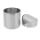 Mini-Schreibtisch-Mülleimer mit Schwenkdeckel silber 15