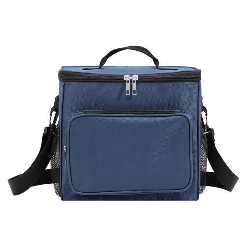 Sac à déjeuner grande capacité à poches multiples bleu marine 1