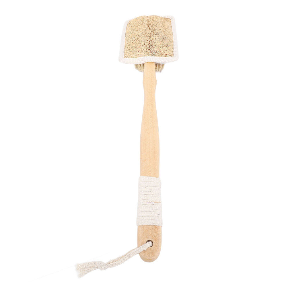 Loofah Bath Brush with Long Handle, Soft Shower Exfoliator, 44cm