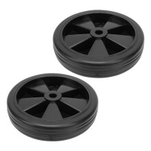 Roues en caoutchouc robustes de 6 pouces 12 trous pour compresseurs d'air 150 mm lot de 2