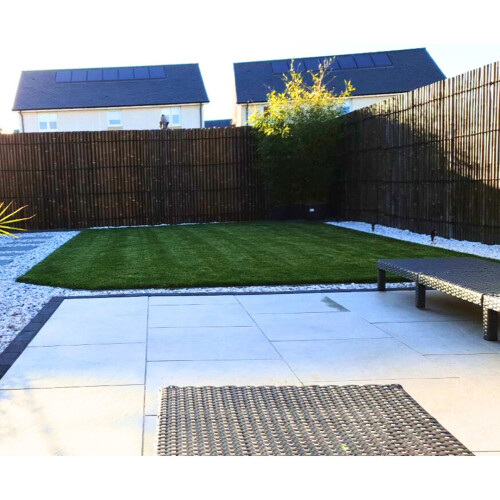 Half Pole Fence Panel (Pack of 4) - Bamboo - L400 x W100 x H200 cm - Java Black 1
