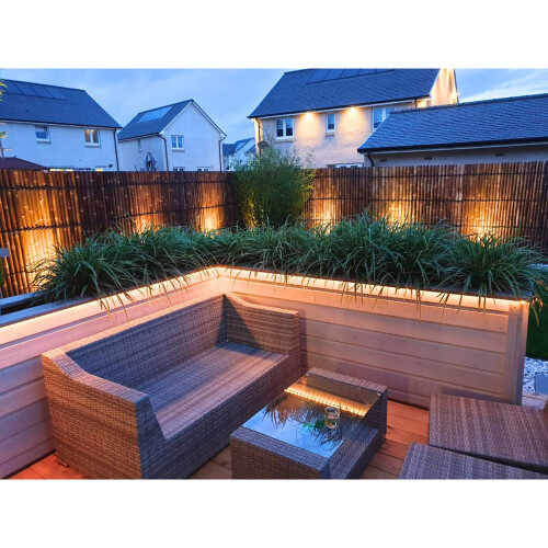 Half Pole Fence Panel (Pack of 4) - Bamboo - L400 x W100 x H200 cm - Java Black 2