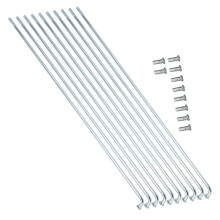 Bike Spokes 10pcs 13G 2.2mm Iron Manganese for Bicycle & Tricycle Repair
