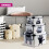 GEEZY GEEZY Storage Boxes with Lids Set of 3 Decorative Plastic Cat Theme Stacking Container 2