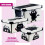 GEEZY GEEZY Storage Boxes with Lids Set of 3 Decorative Plastic Cat Theme Stacking Container 3