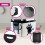GEEZY GEEZY Storage Boxes with Lids Set of 3 Decorative Plastic Cat Theme Stacking Container 5