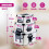 GEEZY GEEZY Storage Boxes with Lids Set of 3 Decorative Plastic Cat Theme Stacking Container 8