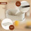 GEEZY GEEZY Storage Boxes with Lids Set of 4 Stackable Containers for Kitchen Home Bathroom 7