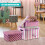 GEEZY GEEZY Decorative Storage Boxes with Lids Set of 3 Pink Plastic Stackable Containers 4