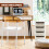 GEEZY GEEZY Storage Boxes with Lids Set of 4 Stackable Containers for Kitchen Home Bathroom 2