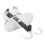Cafetera de doble cabeza 100ml aluminio 16.5x7cm 8