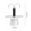 Cafetera de doble pico 100 ml Al 16.5x7cm plateada 2