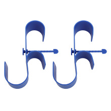 Crochets de clôture de piscine 2 pièces — crochets muraux polyvalents pour tuyaux de piscine, brosses et balais