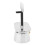 Cafetera de doble pico 100 ml Al 16.5x7cm plateada 10