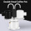 Cafetera de doble cabeza 100ml aluminio 16.5x7cm 6