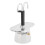 Cafetera de doble pico 100 ml Al 16.5x7cm plateada 16