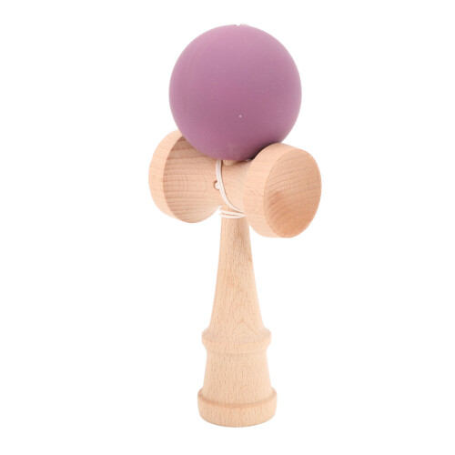 Kendama en bois de hêtre pourpre – Jouet portable de coordination main-œil