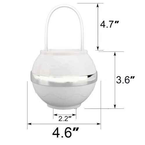 Badekugelfilter aus lebensmittelechtem ABS 435 g 15,3 oz 1