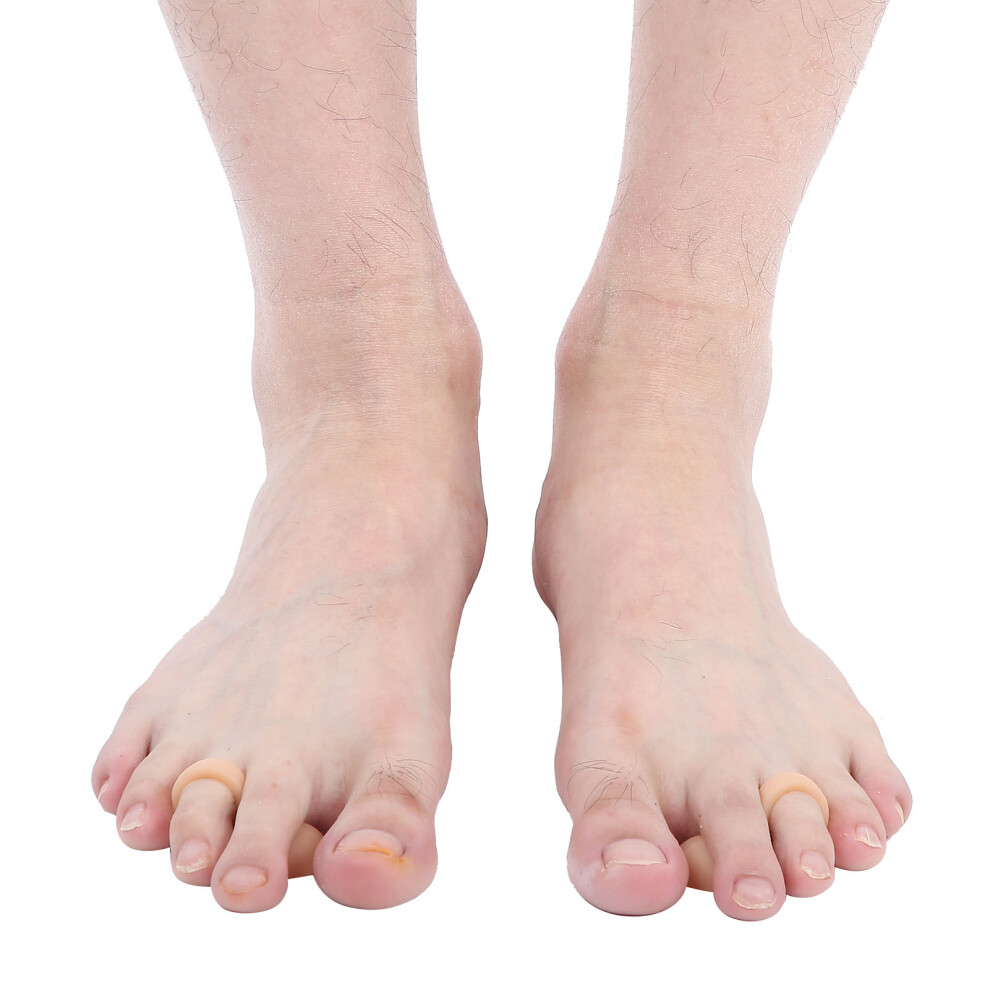 Set of 10 Hammer Toe Cushions SEBS Pad Middle Toe Correctors Skin Tone