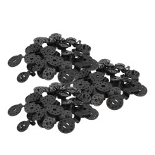 Paquete de 60 clips de agarre con bloqueo para tela de sombra, tallas S/L, verde