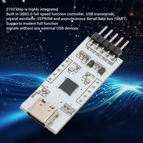 USB-zu-TTL-Seriell-Modul 2102, USB-C, 300bps-1Mbps 2