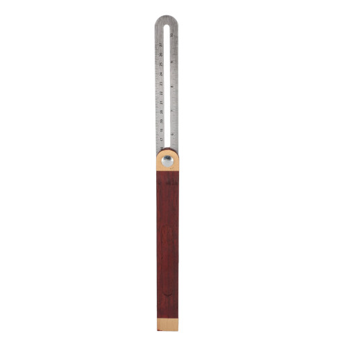 T-Schmiege 27cm 360 Winkelmesser Rosenholz/Stahl 1