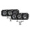 Faro da moto 24-LED 180W Nero 15x10x7cm 1