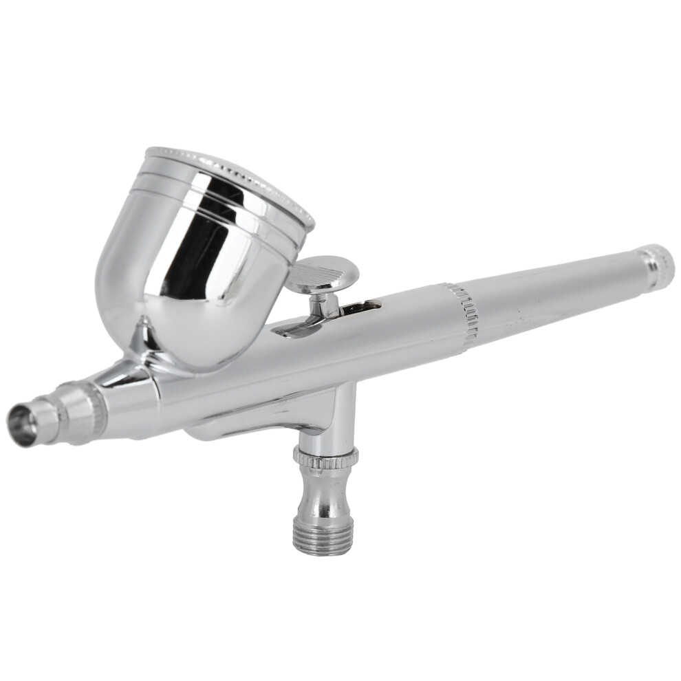 Silver Stainless Steel Airbrush Spray Gun For Nail Art, Tattoos & Cake Decoration