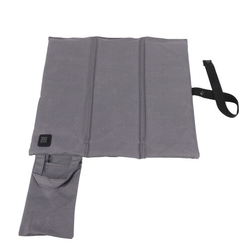 Coussin chauffant pour siège en polyester gris 15,7  17,3 po