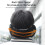 Cache-oreilles en peluche pliables chauffants 3000 mAh 3