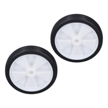 Ensemble de roues pour compresseur d'air 6 pouces Roulettes en plastique et caoutchouc 2 pièces Pièces de rechange