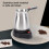 Mini cafetera 500 ml acero inoxidable anti-quemaduras 6