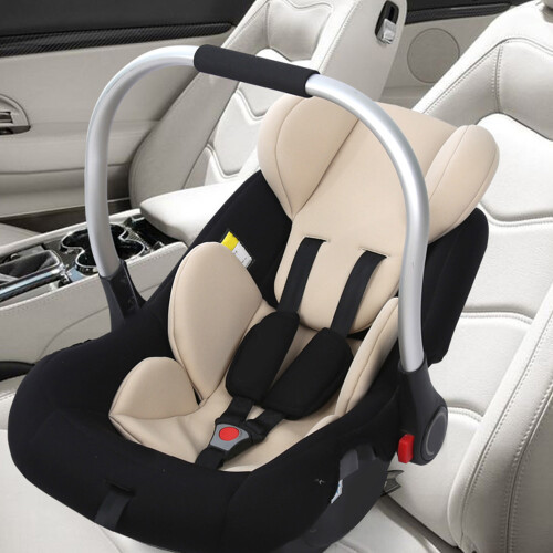 Coussin d'assise beige pour siège-auto de bébé, insert lombaire de 47 cm 2