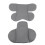 Coussin de siège-auto pour bébé, Tête/nuque, 47 cm, gris cendré 13