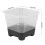 20Pcs Nursery Pot Planters Reusable Silicone Plastic Square Transparent Black 2