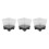 20Pcs Nursery Pot Planters Reusable Silicone Plastic Square Transparent Black 16