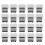 20Pcs Nursery Pot Planters Reusable Silicone Plastic Square Transparent Black 3